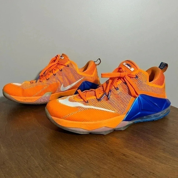 Men’s Nike LeBron James 12 low ‘cavs classic’ bright citrus size 13 - Picture 2 of 6